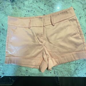 New York & Company light orange High Waist Shorts